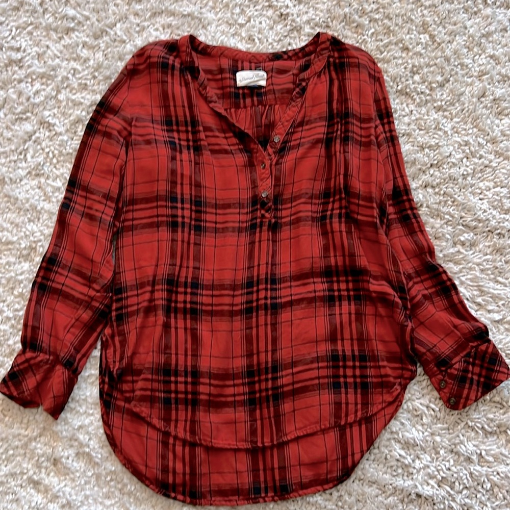 Small Women’s Plaid Blouse